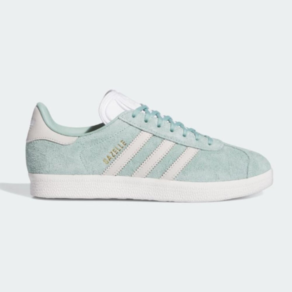 Adidas 90s Gazelle Hazy Green Off White Cloud White Women's